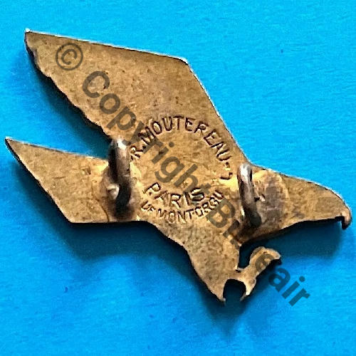 22.2.3  1935.42 3eDRILLE CAP.130 GB.2.22 ou GR.2.22  MOUTEREAU Circulaire 2Anneaux Dos lisse irreg Src.sidmau 205Eur(x4) 